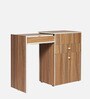 Dresser In Choco Walnut Finish With Seating Stool