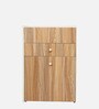 Dresser In Choco Walnut Finish With Seating Stool