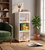 White Foldable Cabinet With Sliding Door Step 3 ( Transparent Door )