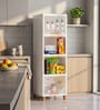 White Foldable Cabinet With Sliding Door Step 4 ( Transparent Door )