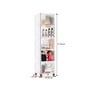 White Foldable Cabinet With Sliding Door Step 5 ( Transparent Door )