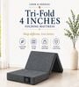 Foldable 2 Layer Orthopedic 4 Inch HD & Gel Memory Foam Mattress (72x36) In Single Size Foldable 2 Layer Orthopedic 4 Inch HD & Gel Memory Foam Mattress (72x36) In Single Size
