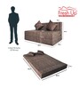 Foldable (72x48) 2 Seater Queen Size 7 inches Foam Sofa Cum Foldable Mattress