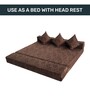 Foldable 3 Seater 7 inches Queen Size Foam Sofa Cum Foldable Mattress