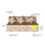 Foldable (72x60) 3 Seater Queen Size 7 inches Foam Sofa Cum Foldable Mattress