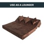 Foldable 3 Seater 7 inches Queen Size Foam Sofa Cum Foldable Mattress