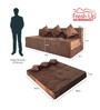 Foldable 3 Seater 7 inches Queen Size Foam Sofa Cum Foldable Mattress