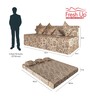 Foldable (72x60) 3 Seater Queen Size 7 inches Foam Sofa Cum Foldable Mattress
