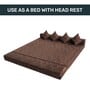 Foldable 4 Seater King Size 7 inches Foam Sofa Cum Foldable Mattress