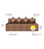 Foldable 4 Seater King Size 7 inches Foam Sofa Cum Foldable Mattress