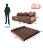 Foldable 4 Seater King Size 7 inches Foam Sofa Cum Foldable Mattress
