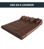 Foldable 4 Seater King Size 7 inches Foam Sofa Cum Foldable Mattress