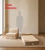 Foldable 7 Inches HR Foam (75x30) Single Size Sofa Cum Mattress in Beige Colour