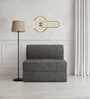 Foldable 7 Inches Resitec Foam (75x30) Single Size Sofa Cum Mattress in Grey Colour