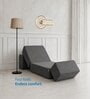 Foldable 7 Inches Resitec Foam (75x30) Single Size Sofa Cum Mattress in Grey Colour