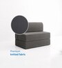 Foldable 7 Inches Resitec Foam (75x30) Single Size Sofa Cum Mattress in Grey Colour