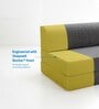 Foldable 7 Inches Resitec Foam (75x60) Queen Size Sofa Cum Mattress in Grey Colour