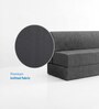 Foldable 7 Inches Resitec Foam (75x60) Queen Size Sofa Cum Mattress in Grey Colour