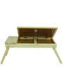 Matize Solid Wood Portable Table in Natural Finish
