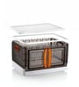 White Foldable Double Door Cupboard With Door & Wheels 6 Layer