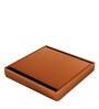 Foldable Ottoman with Storage in Camel Brown Colour