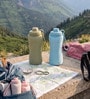 Foldable Silicone Water Bottle 610ml for Travel Gym Cycling and Sports