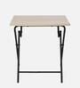 Foldable Study Table in Light Acacia Finish