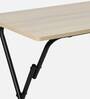 Foldable Study Table in Light Acacia Finish