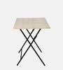 Foldable Study Table in Light Acasia Finish