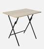 Foldable Study Table in Light Acasia Finish