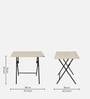 Foldable Study Table in Light Acasia Finish