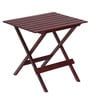 Gale Solid Wood Outdoor Coffee Table in Brown Finish