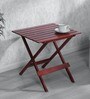 Gale Solid Wood Outdoor Coffee Table in Brown Finish