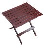 Gale Solid Wood Outdoor Coffee Table in Brown Finish