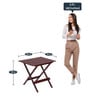 Gale Solid Wood Outdoor Coffee Table in Brown Finish