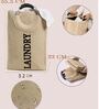 Beige Folding Laundry Bag 40 LTR