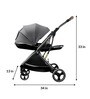 Folding Luxury Travel Stroller in Coballe Grey Colour