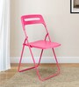 Folding Metal Chair in Pink Colour
