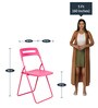 Folding Metal Chair in Pink Colour