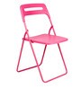 Folding Metal Chair in Pink Colour