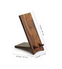 Folding Stand Brown Sheesham Wood Mobile Stand