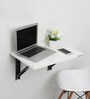 Logan Wall Mounted Table in Glossy White Finish