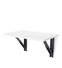 Logan Wall Mounted Table in Glossy White Finish