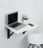 Logan Wall Mounted Table in Glossy White Finish
