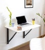 Wall Mounted Table in Glossy White Finish