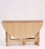 Foldy 4 Seater Folding Dining Table In Natural Finish