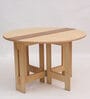 Foldy 4 Seater Folding Dining Table In Natural Finish