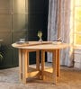 Foldy 4 Seater Folding Dining Table In Natural Finish