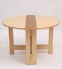 Foldy 4 Seater Folding Dining Table In Natural Finish