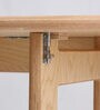 Foldy 4 Seater Folding Dining Table In Natural Finish